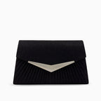 Shiny Pleated Clutch by Amy