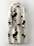 Wool Faux Fur Loose Trench Coat