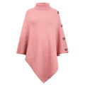 Solid Color Turtle Neck Shawl