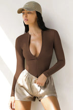 Bodysuit Style Knit Top