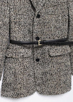 Tweed Belted Blazer Coat