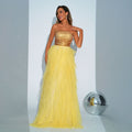 Strapless Sequined Cocktail Dress