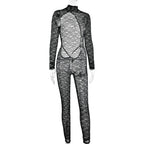 High neck long sleeve lace backless jumpsuit  | Festival Outfits Women