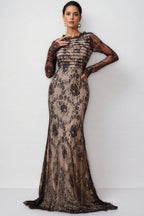 Remington Mesh Fishtail Maxi Dress