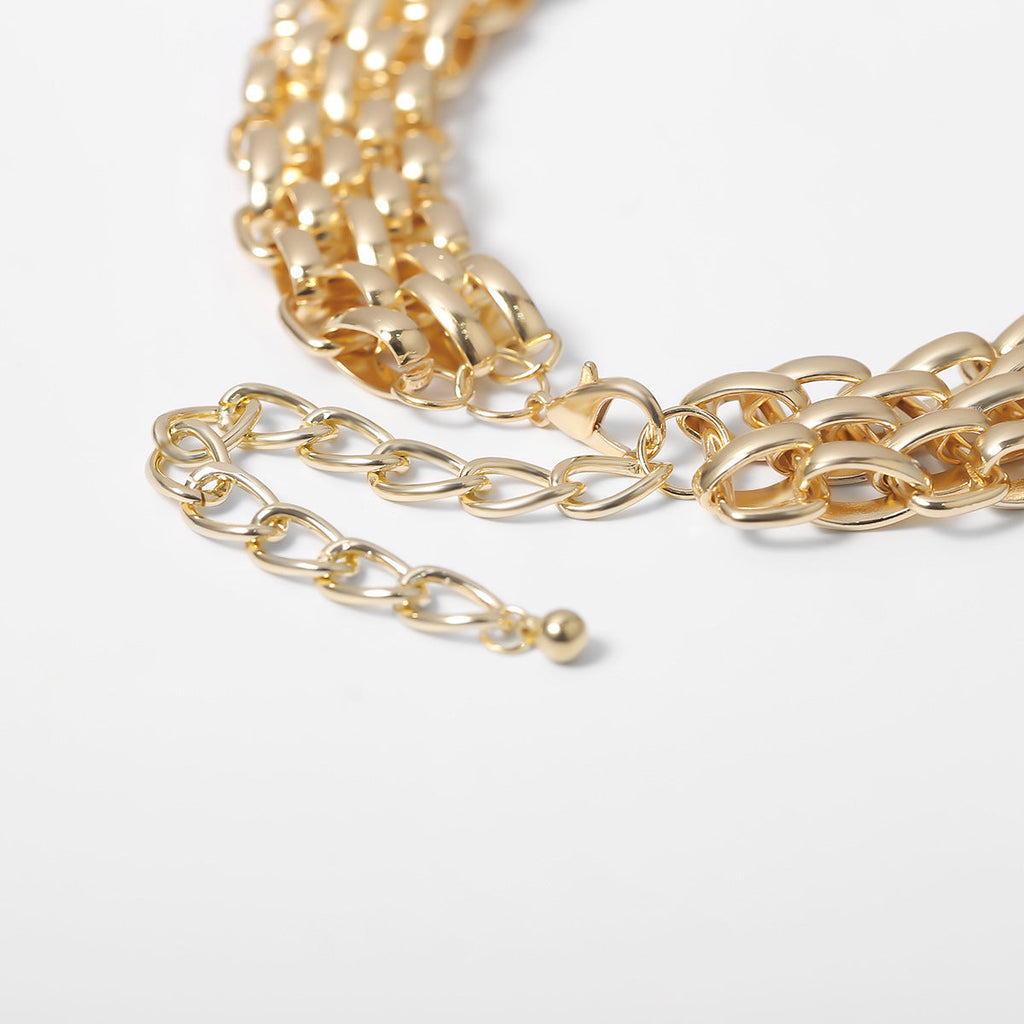 Punk Style Chunky Curb Chain Choker Necklace