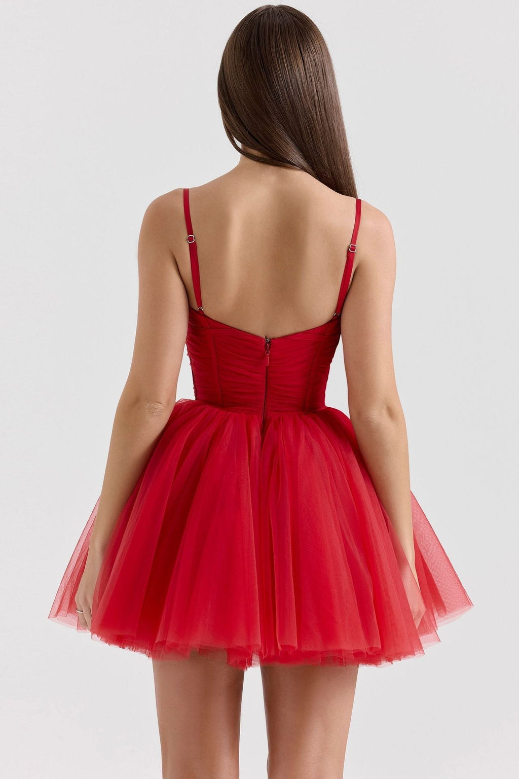 Mesh stitching suspender princess tutu dress