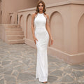 Tassel Sequined Long Slim Dress
