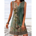Vanessa Minimalist Floral Elegance V Neck Mini Swim Dress Premium Wardrobe Essential