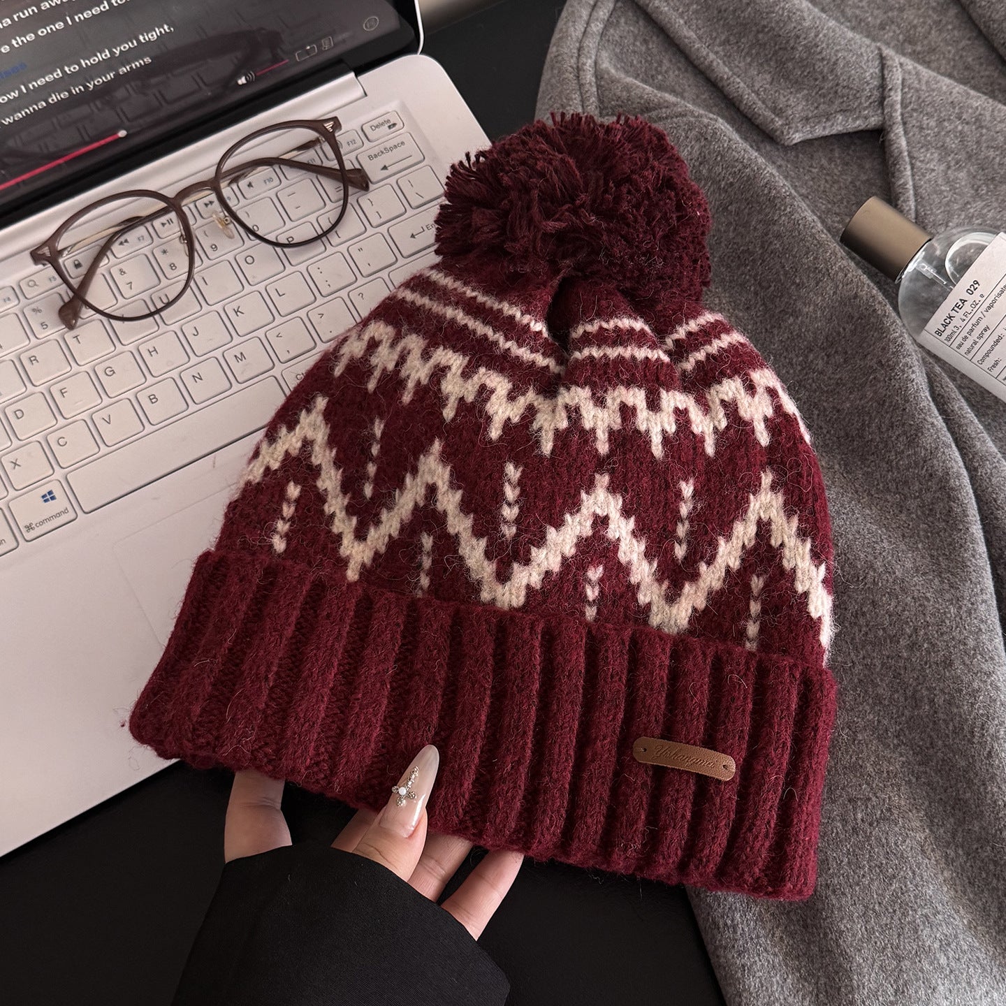 Chunky Crochet Bobble Hat