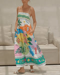 Sleeveless Fun Printed Holiday Dress