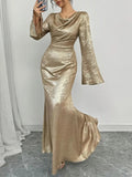Nadia Boutique Women's Evening Dress with Shiny Surface Everyday Luxe Edit