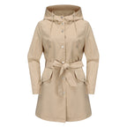 Hooded Waterproof Loose Trench Coat