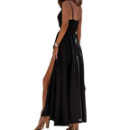 Olga Aesthetic Women's Evening Dress with Seductive Slit Boutique Collection