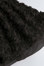 Ralpae 3D Floral Puff Mini Dress