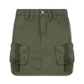 Solid Color Low Waist Slim Fit Skirt