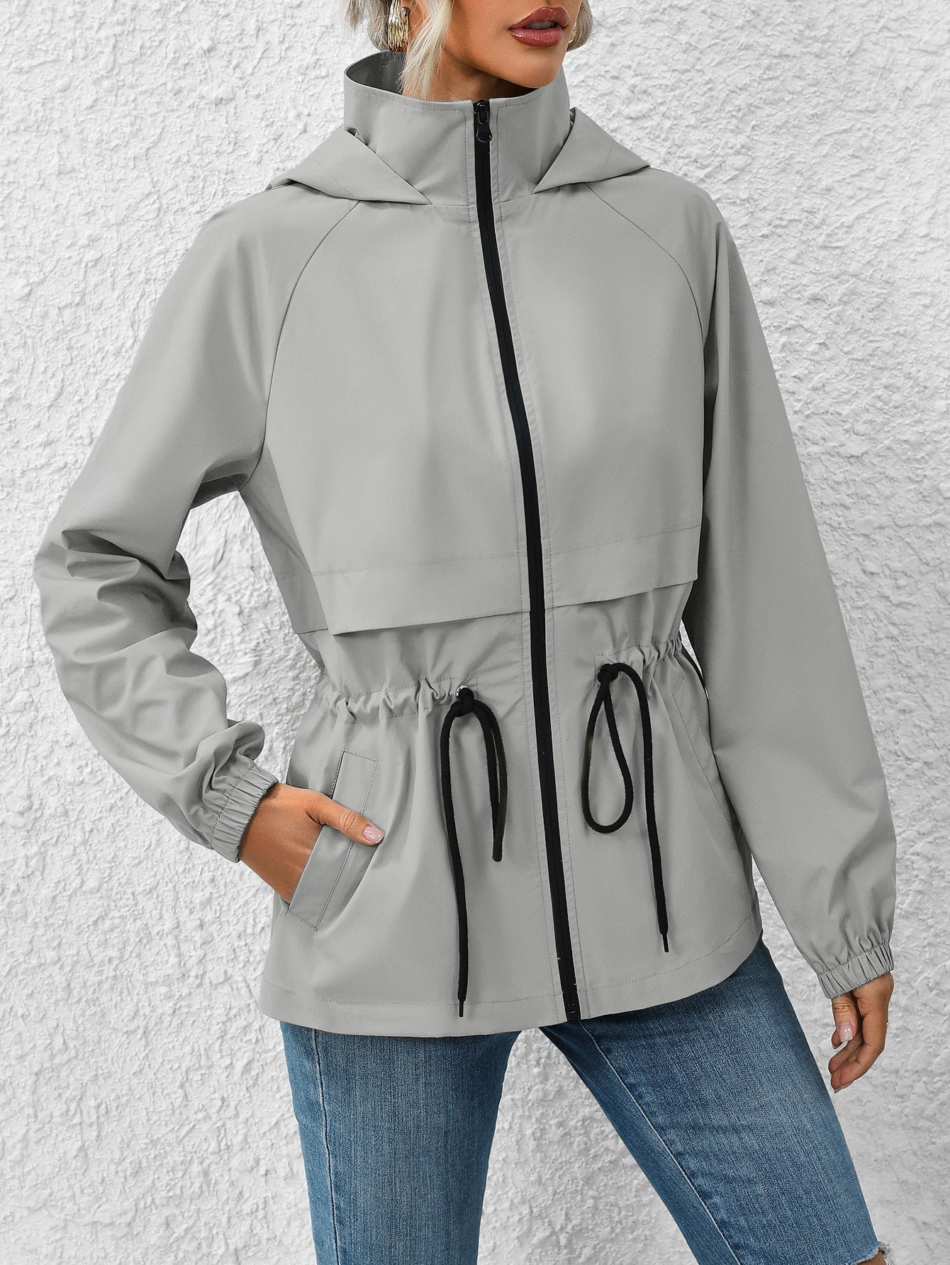 Waterproof Hooded Raincoat Jacket