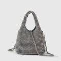 Studded Rhinestone Messenger Bag Handbag