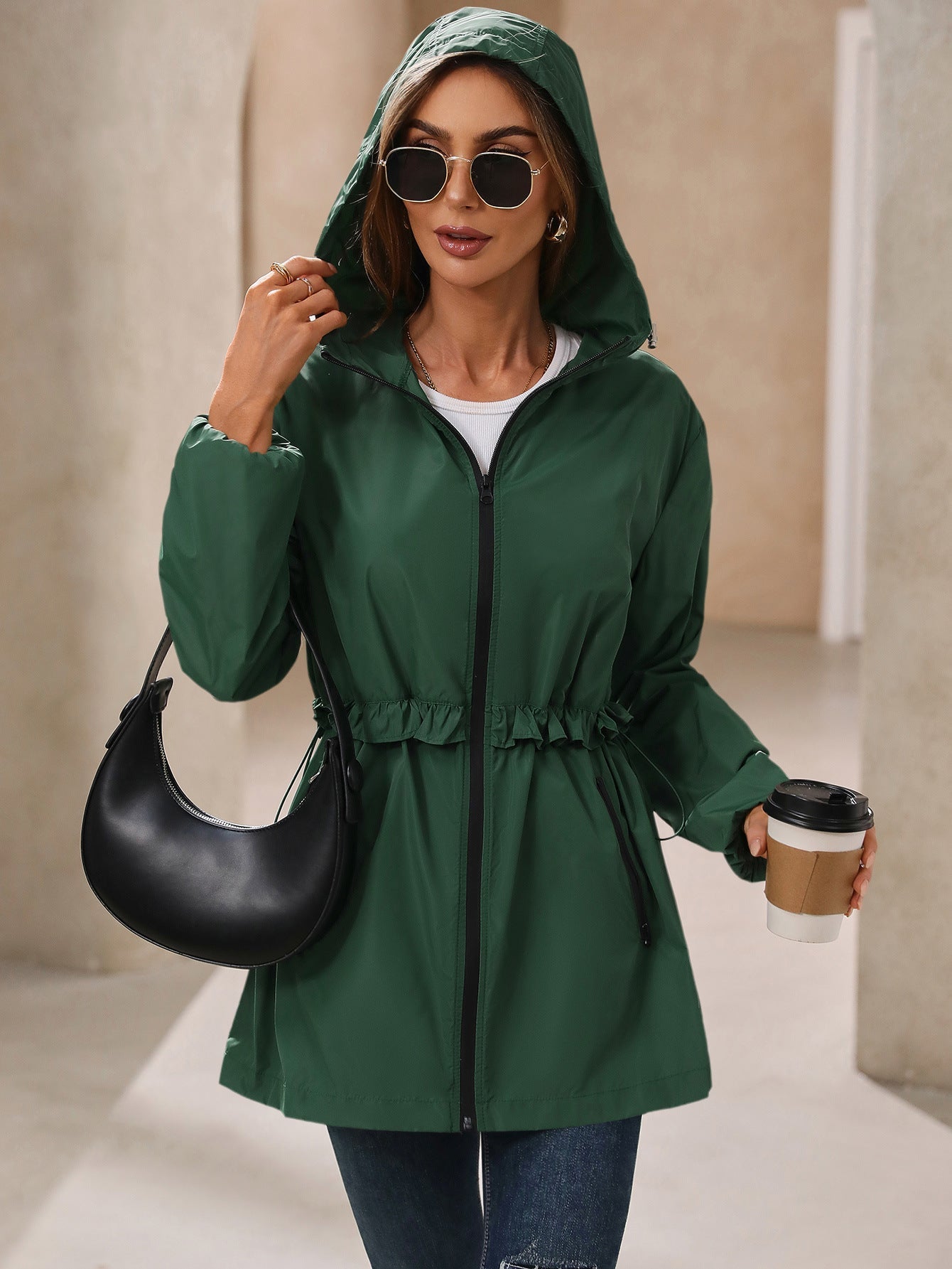 Rainproof Hooded Jacket