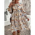 Nélida Boutique Women's Floral Print Casual Dress with Ruffle Details Collection