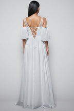 Calyxn White Short Sleeve Maxi Dress