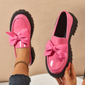 AmyVictoria™ - Elegant Solid Color Bowknot Slip-On Loafers