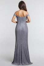 Rielld Sequined Split Fishtail Maxi Dress