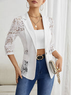 Lace Stitching Blazer