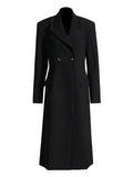 Solid Color Slimming Long Coat