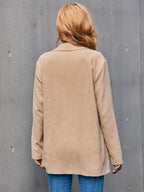 Corduroy Single-Breasted Blazer