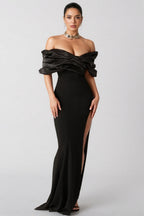Tiana Solid Colour Wrap Hip Dress