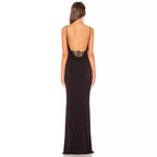 Matilde Chic Women's Evening Dress with Wrap Design and Figure Hugging Silhouette Wear Edit