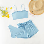 | Women's Bikini Set with Slim Top and Comfortable Shorts