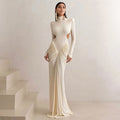 High Neck Backless Maxi Dress