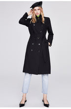Solid Color Slim Fit Trench Coat