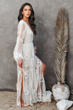 Elina Lace Long Sleeve Maxi Dress
