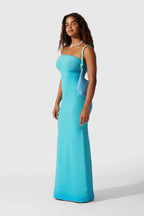 Susana Effortless Sleeveless Maxi Dress in Striped Knit Premium Wardrobe Essential