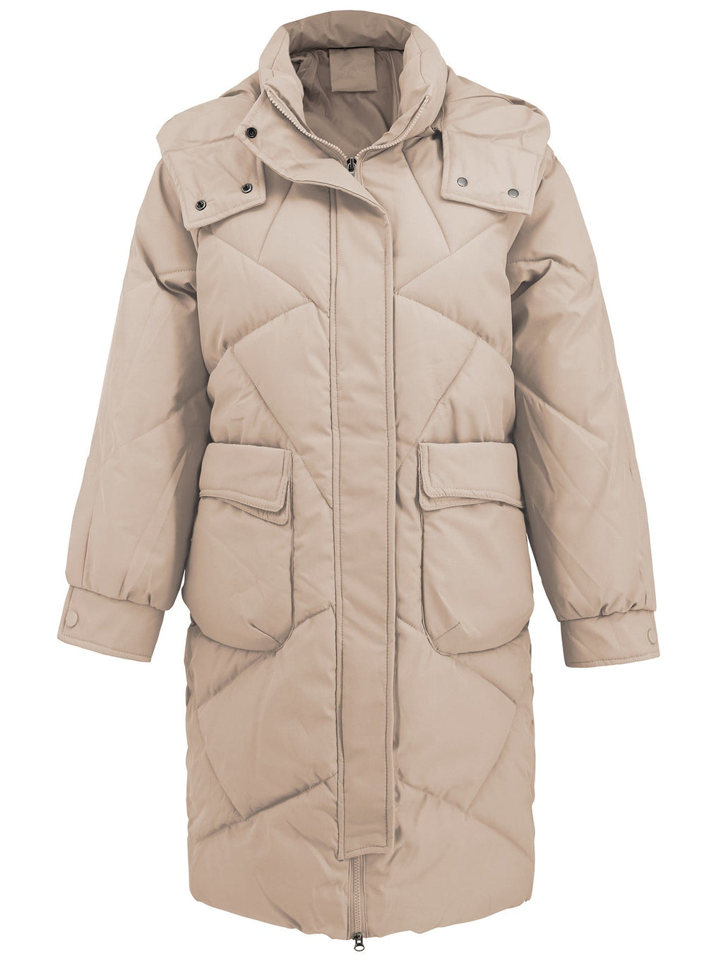 Hooded Slim-Fit Thermal Padded Coat