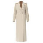 Color Contrast Patchwork Trench Coat