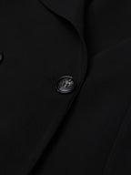 Solid Color Slimming Long Coat