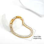 18K Gold Plated Square Zirconia Tennis Chain Bracelet