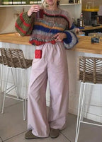 Rainbow Hues Mohair Sweater