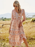 DressBetty - Bohemian A-Line Floral Dress