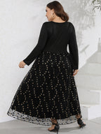 Victoria Long Sleeve Polka Dot Dress