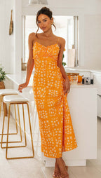 Sexy Slim Fit V Neck Backless Long Dress