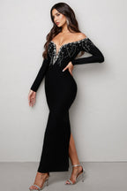 Darle One-Shoulder Bandage Maxi Dress