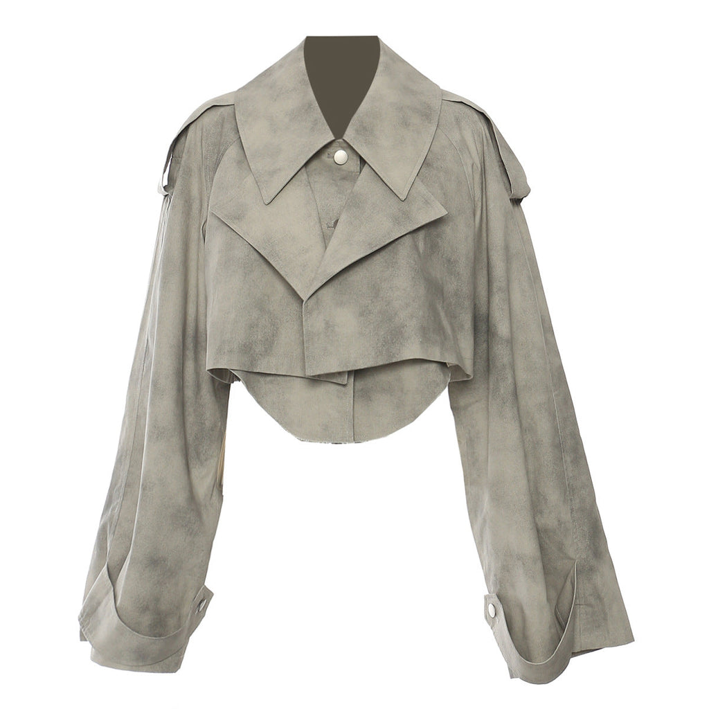Camouflage Ink Skirt Suit