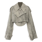 Camouflage Ink Skirt Suit