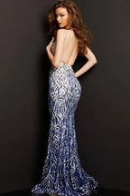 Sequin Backless Sexy Party Dress