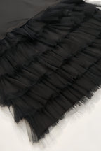Lami Solid Black Sleeveless Mini Dress