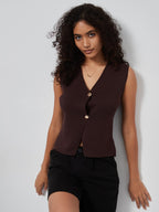Knitted Slimming Vest Jacket